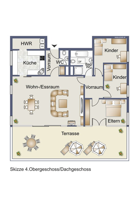 Traumhafte 4-Zimmer-Penthousewohnung mit großer Terrasse & Tiefgarage