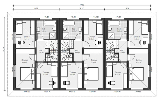 Reihenhaus-Smart Life mit 102m²/ Haus 3