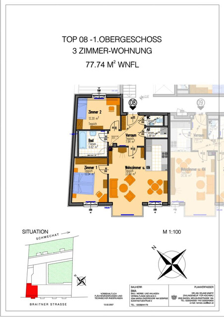 Baden Top Lage - zentrumsnah - hell - neuwertig