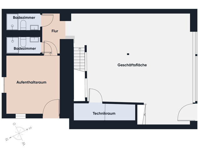Ein Schatz mitten in der Stadt – Geschäftsfläche mit verstecktem Gewölbekeller