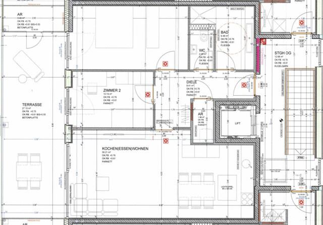 Hochwertig ausgestattete 3-Zimmer-Wohnung mit großzügigem Balkon und Tiefgaragenplatz in Lauterach, Pilzweg