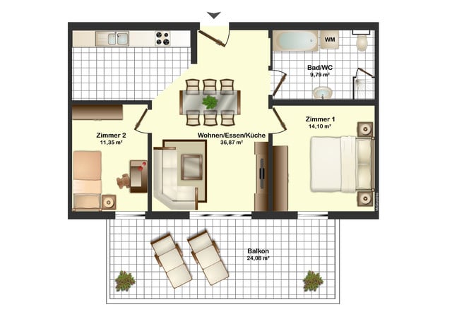 Fussach: herrliche 3-Zimmer-Wohnung in Kleinwohnanlage zu verkaufen!