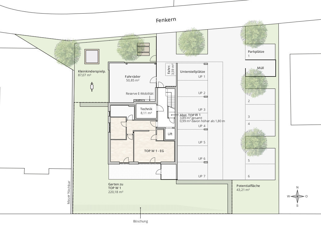 3-Zi-Terrassenwohnung TOP 3 in Mäder, Fenkern 2