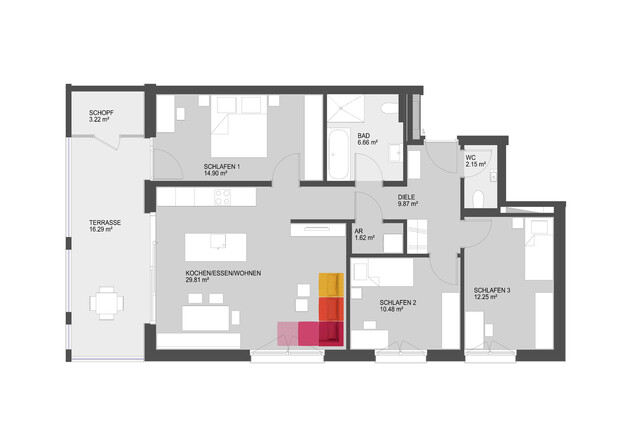 4-Zimmer-Neubauwohnung - viel Platz für die Familie