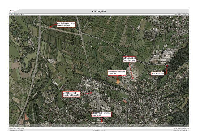 Betriebsgrundstück zur Pacht – Attraktiver Wirtschaftsstandort in Dornbirn