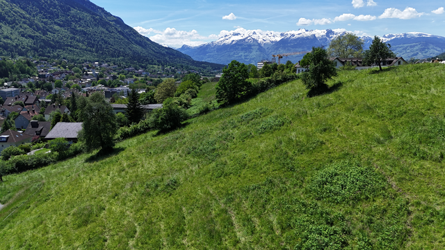 Feldkirch-Tisis: Grundstück am Südhang mit wunderschöner Aussicht