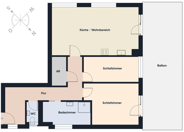 Moderne 3-Zimmer-Wohnung mit großer Sonnenterrasse & traumhafter Ruhelage in Schlins