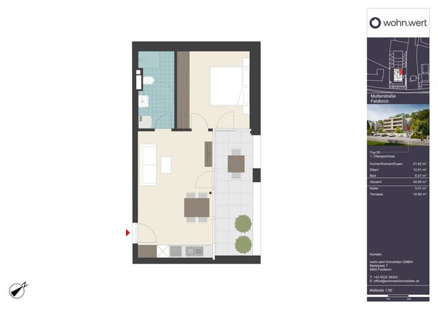 Wohnanlage "Hillside" - kleine aber feine 2-Zimmerwohnung - Top 05