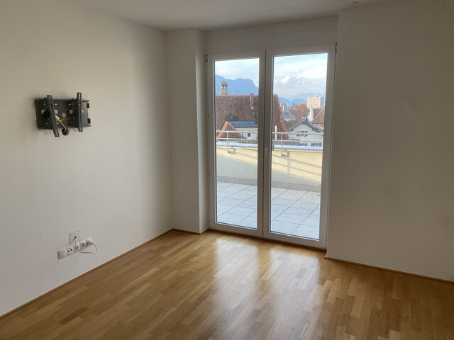 Exklusive 2,5-Zimmer-Dachgeschoss-Wohnung mit großer Panorama-Terrasse im Zentrum von Dornbirn
