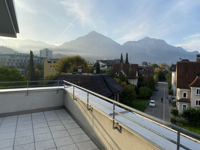 Exklusive 2,5-Zimmer-Dachgeschoss-Wohnung mit großer Panorama-Terrasse im Zentrum von Dornbirn