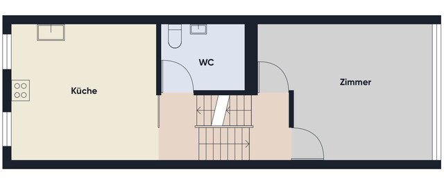 Reihenhauscharakter mit Garten und Dachterrasse