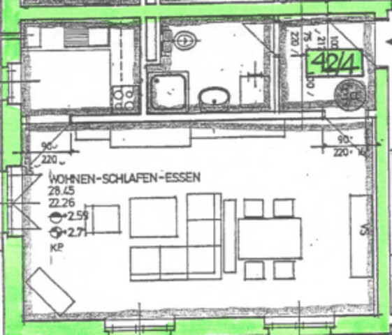 2- Zimmer-Wohnung inkl. KFZ-Abstellplatz (Carport), gute Lage - neu zu vermieten