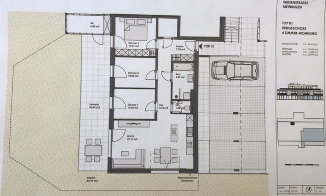 Moderne 4-Zimmer Garten-Wohnung in ruhiger Lage in Meiningen