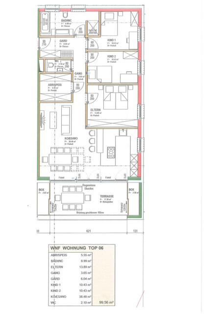 Neuwertige 4-Zimmerwohnung in Klaus mit großer Terrasse
