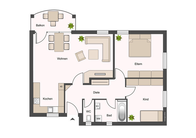 Renovierte 3-Zimmerwohnung in Hohenems