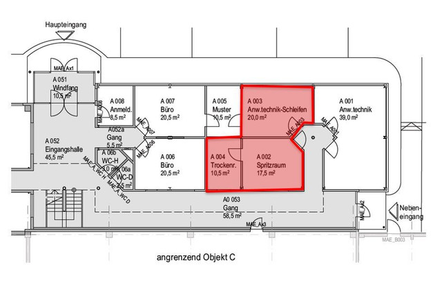 Mäder – Büro- und Werkstattfläche mit ca. 48 m²   