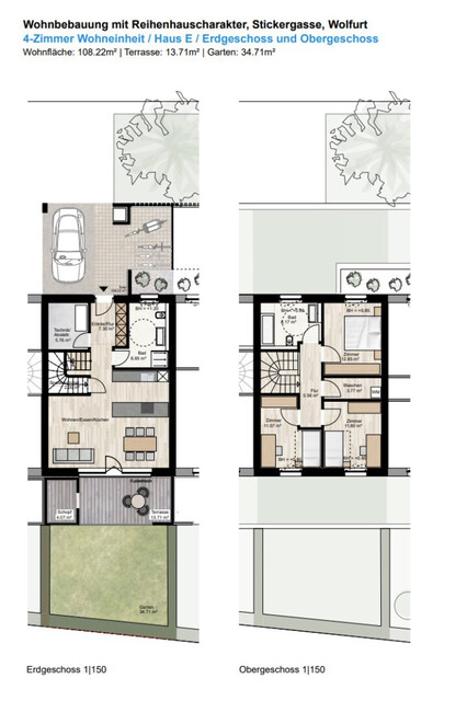 Letzte Chance: Modernes Reihenhaus in Wolfurt – Erstbezug mit 4 Zimmer und Garten, HAUS E noch verfügbar