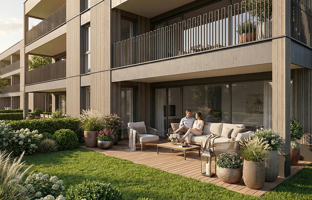 Großer Garten & Südausrichtung: 4-Zimmer Gartenwohnung (Top B02)