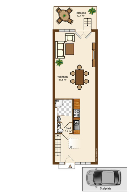 Loftwohnung in Lustenau – moderner Wohnkomfort in historischem Ambiente