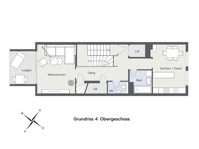 Elegante Maisonette-Wohnung in bester Lage von Bregenz zur Miete