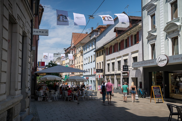 Geschäftslokal in der Fußgängerzone in Bregenz