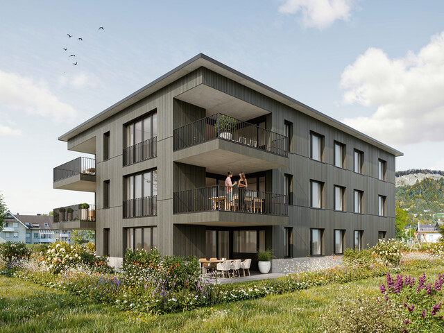Ruhig wohnen, zentrumsnah leben. 2-Zimmer-Dachgeschosswohnung W08