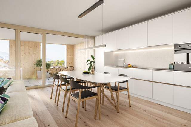 Perfekte Familienwohnung mit schöner Aussicht