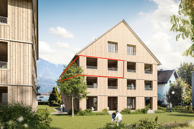 Perfekte Familienwohnung mit schöner Aussicht