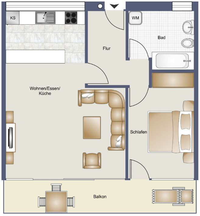 2-Zimmerwohnung in Lustenau!