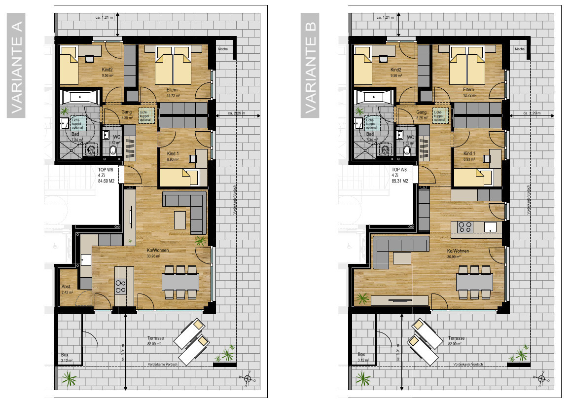 4-Zi-Dachgeschosswohnung mit riesiger Terrasse TOP 8 in Nenzing, Im Bruel