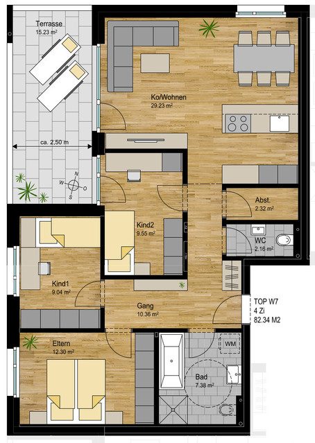 4-Zi-Terrassenwohnung TOP 7 in Nenzing, Im Bruel