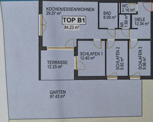 Neuwertige 4-Zimmer-Gartenwohnung mit Top-Ausstattung (Option auf XXL-TG-Platz)