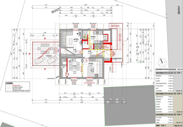 Maisonette Wohnung in Altbau mit 25,00m² Terrasse zu vermieten