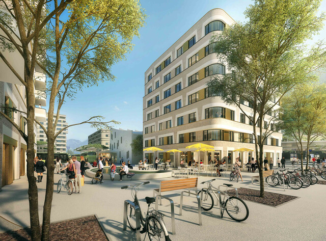 Urban & modern Wohnen in Feldkirch: Ihr neues Zuhause in der Bahnhofcity 3 Zimmer Dachgeschosswohnung Top 13