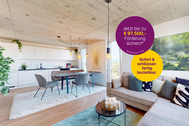 3-Zimmer-Wohnung (Neubau) in Hard – Platz für alles, was noch kommt. 💜