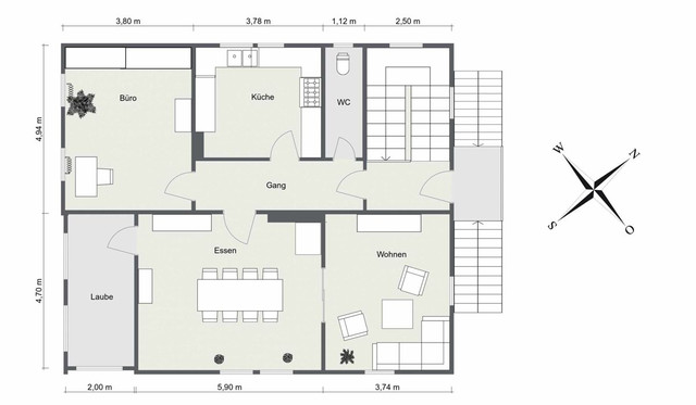 Mehrfamilienhaus mit großem Grundstück