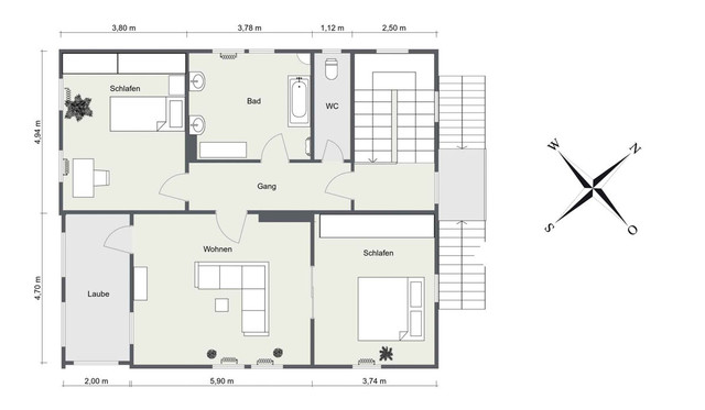 Mehrfamilienhaus mit großem Grundstück