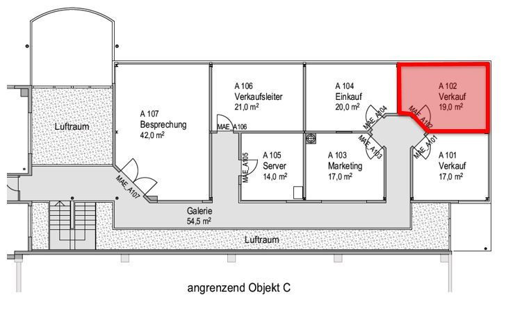 Mäder - Bürofläche mit ca. 19 m²