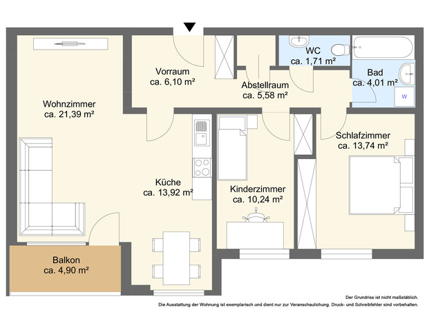 Zentral gelegene 3 Zimmerwohnung mit großem Potenzial