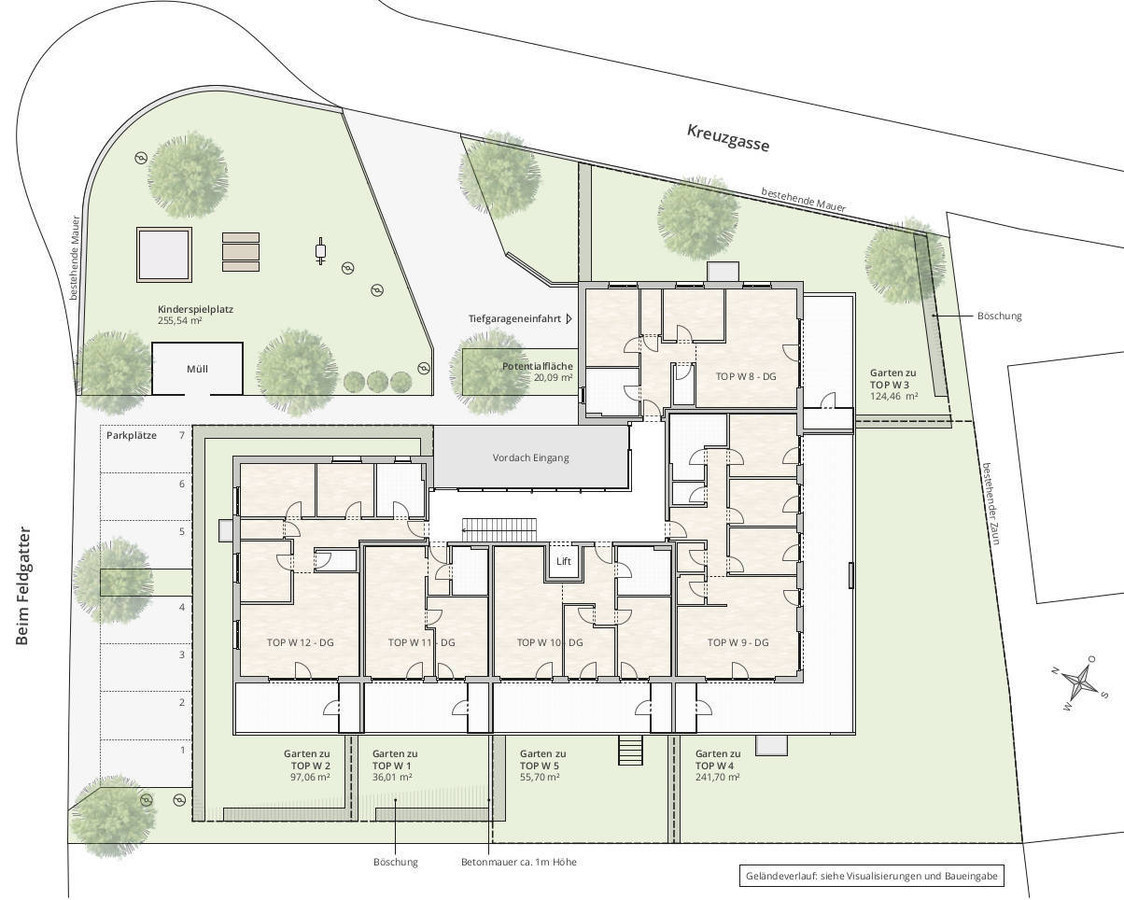 kurzfristig beziehbar! 4-Zi-Terrassenwohnung TOP 7 in Frastanz, Beim Feldgatter 5 - Übergabe im Herbst/Winter 2024!