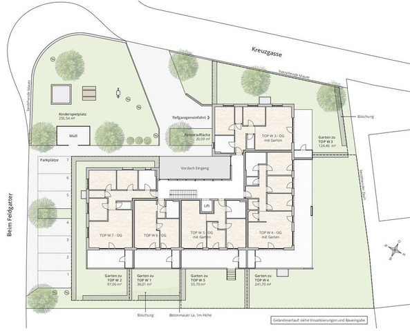 kurzfristig beziehbar! 4-Zi-Terrassenwohnung TOP 7 in Frastanz, Beim Feldgatter 5 - Übergabe im Herbst/Winter 2024!