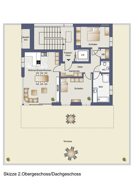 Tolle Penthouse über den Dächern von Koblach – Luxus pur mit 188 m² Panorama-Terrasse!