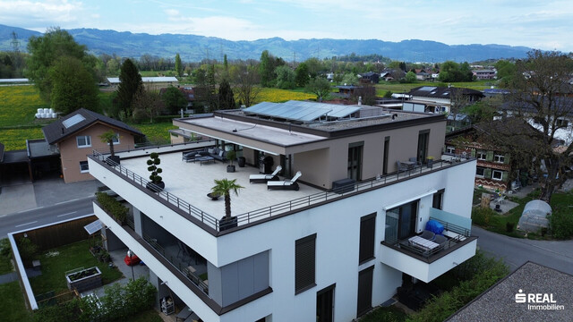 Tolle Penthouse über den Dächern von Koblach – Luxus pur mit 188 m² Panorama-Terrasse!