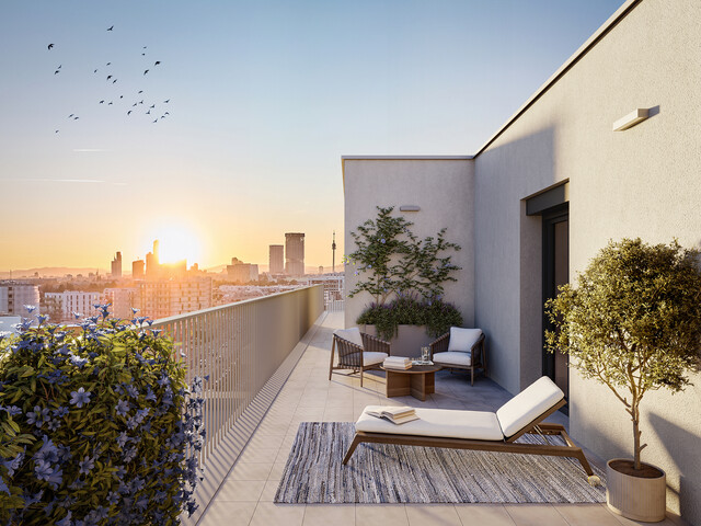 Seltene Anlegerchance: Dachgeschosswohnung mit 20 m² Terrasse und Ausblick