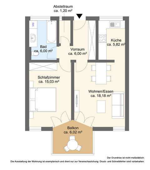 Vermietete 2 Zimmerwohnung