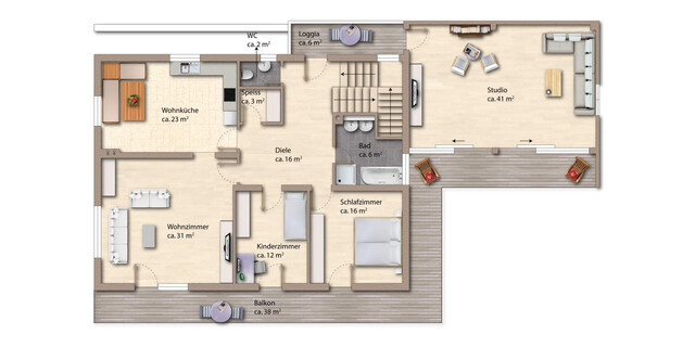 Naturidyll mit Weitblick in Frastanz: EFH auf 2.170 m² Grund, flexible Nutzung, Studio & Großgarage
