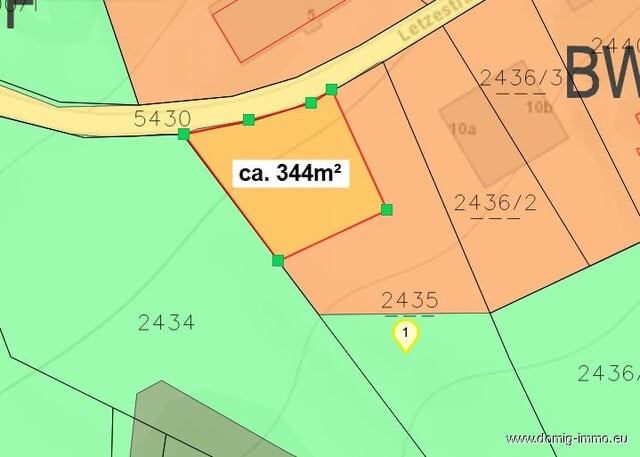 Baugrundstück ca. 344m² mit Bergpanorama in Feldkirch/Frastanz (Letze)!