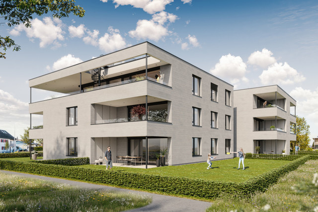 Luxuriöse 3-Zi-Terrassenwohnung - Wohnen am Schlössle  Top W08