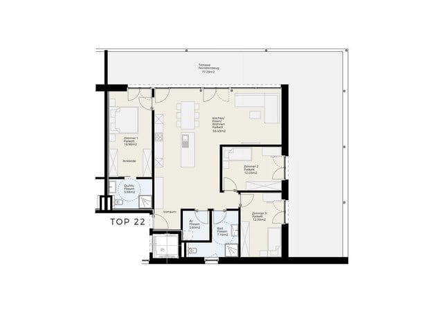 Bereits bezugsfertig!  |  Exklusive 4-Zimmer-Penthouse/Dachterrassen-Wohnung in Feldkirch-Altenstadt "Rebbündten 27a" zu verkaufen!