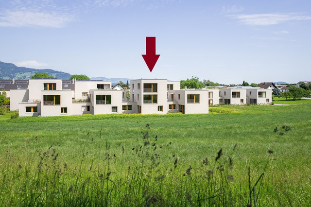 Mit dem Lift direkt in die Wohnung! Exklusive 2-Zimmer-Dachgeschoss-Wohnung in Feldkirch-Nofels "Bergäcker" bezugsfertig!